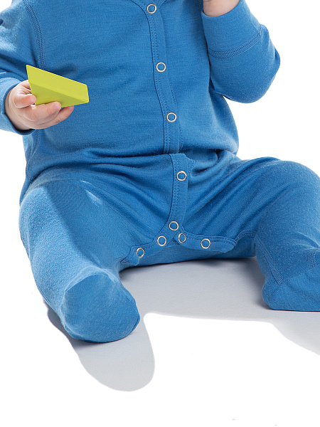 Комбинезон детский серии SOFT Woolmark, цвет голубой, фото 2