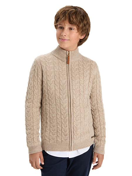 Кофта на молнии Super Fine Merino Wool для мальчиков, фото 1