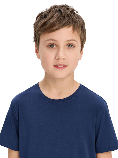 Футболка Bamboo для мальчика, цвет темно-синий, фото 3