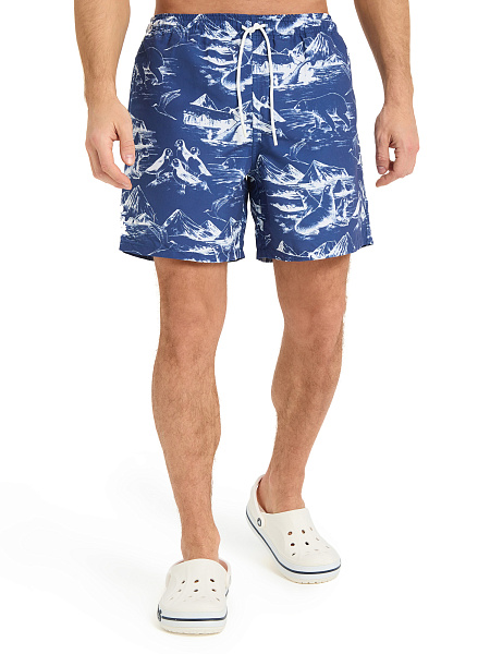 Шорты плавательные, цвет синий мулине, фото 2