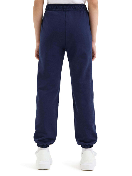 Брюки-джоггеры подростковые серии Cotton, цвет темно-синий, фото 4