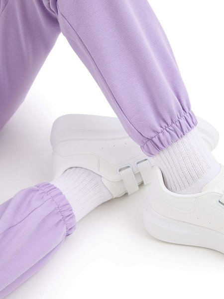 Брюки-джоггеры подростковые серии Cotton, цвет лаванда, фото 5