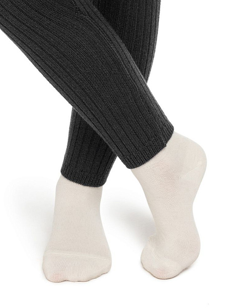Гамаши детские из 100% шерсти мериносов, цвет темно-серый, фото 5