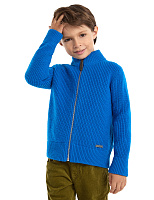 Кардиган шерстяной на молнии для мальчика Синий