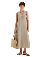 LINEN Платье женское Бежевый