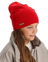 Шапка из 100% шерсти мериносов Алый