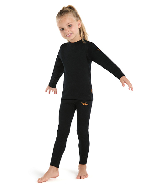 Термофутболка детская для девочек с длинным рукавом серии ACTIVE KIDS, двухслойное термобелье, фото 2