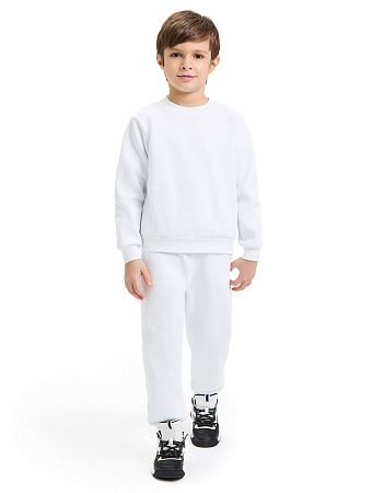Джоггеры детские для мальчиков ORGANOMICA Cotton, цвет белый, фото 1