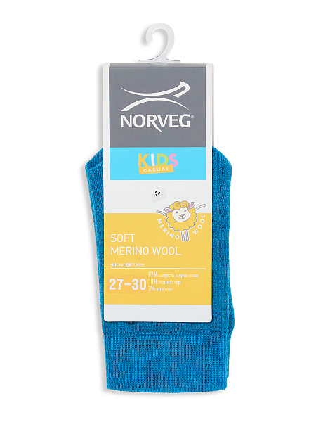 Термоноски детские шерстяные серии SOFT MERINO WOOL, цвет арктик, фото 6