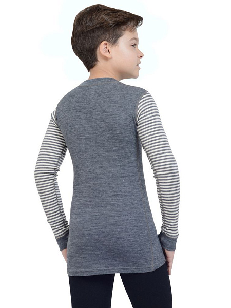 Термофутболка для мальчиков - подростков серии SOFT TEENS, цвет cерый с рисунком, фото 3