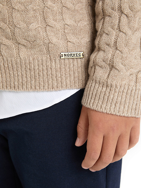 Кофта на молнии Super Fine Merino Wool для мальчиков, фото 3