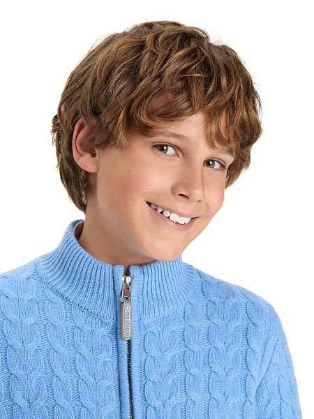 Кофта на молнии Super Fine Merino Wool для мальчиков, фото 4