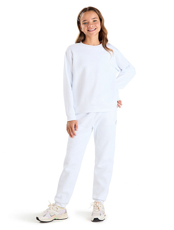 Джоггеры подростковые для девочек ORGANOMICA Cotton, цвет белый, фото 1