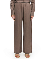LINEN Брюки женские прямые Тауп