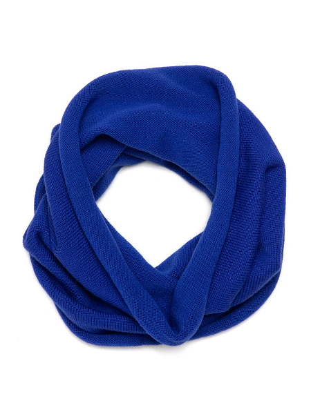 Теплый снуд из шерсти мериносов, цвет ультрамарин, фото 2