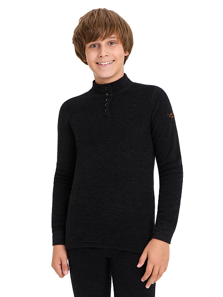 Термобелье фуфайка для мальчиков - подростков серии "-60°C", цвет антрацит, фото 1