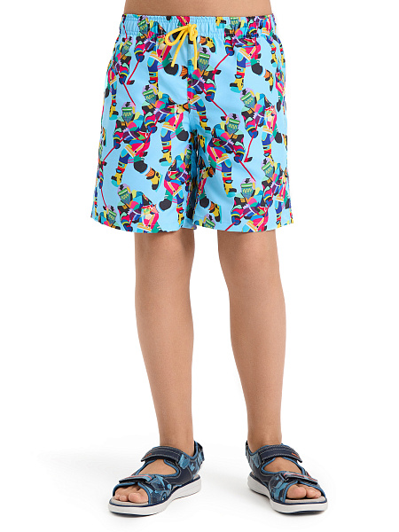 Шорты Swimwear для мальчика-подростка, цвет голубой пепельный, фото 2