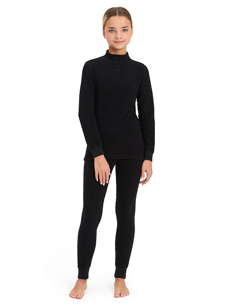 Термобелье фуфайка для девочек - подростков серии "-60°C", цвет антрацит, фото 5