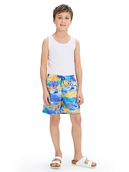Шорты для мальчика Swimwear, цвет голубой паттерн медведи, фото 4