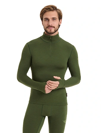 Термофутболка мужская (свитшот)  с высоким воротом на молнии для охоты и рыбалки серии HUNTER, фото 1