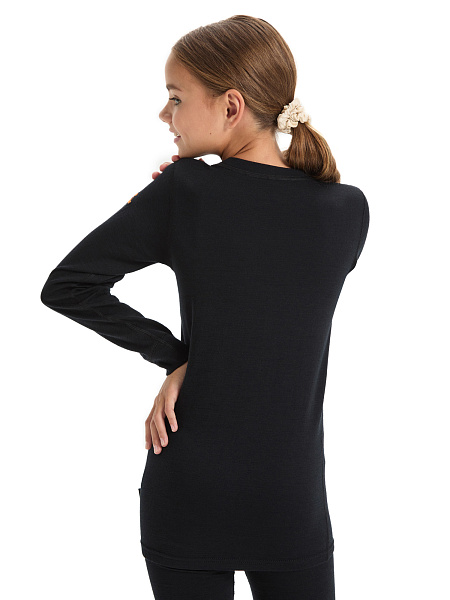 Термофутболка для девочек - подростков серии ACTIVE KIDS, цвет черный, фото 4