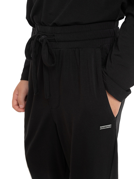 Брюки серии Bamboo для мальчика, цвет черный, фото 4