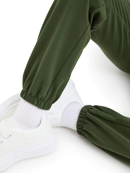 Брюки-джоггеры подростковые серии Cotton, цвет олива, фото 5