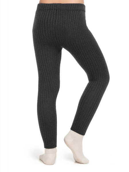 Гамаши детские из 100% шерсти мериносов, цвет темно-серый, фото 3