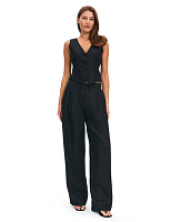 LINEN Брюки женские base Черный