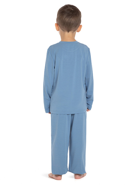 Лонгслив Bamboo для мальчика-подростка, цвет лаванда, фото 4