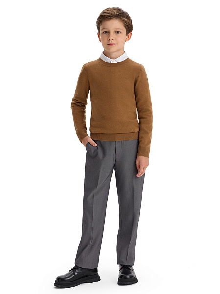 Джемпер CashTouch детский для мальчиков, цвет миндаль, фото 5