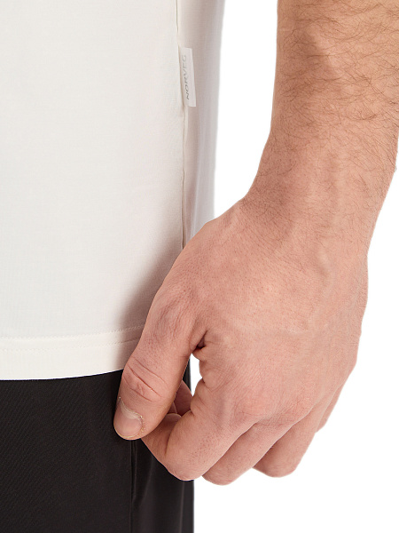 Футболка мужская серии Bamboo, цвет молочный, фото 5