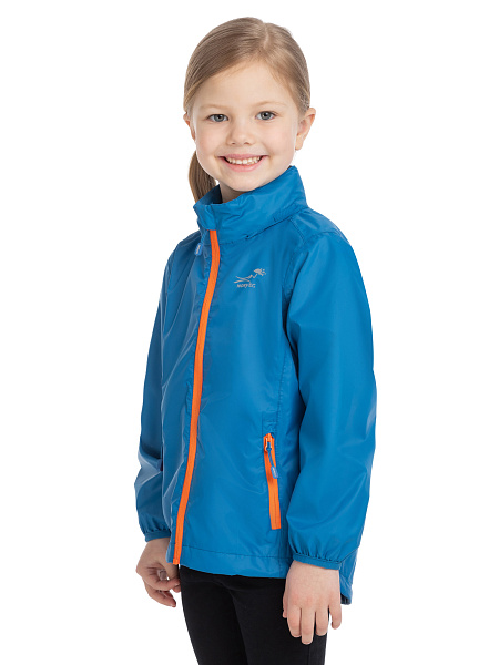 Ультралегкая куртка-ветровка для девочек из мембраны, цвет лайм неон, фото 4