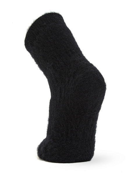 Носки детские из шерсти мериноса серии "-60°C" с начесом, цвет черный, фото 3