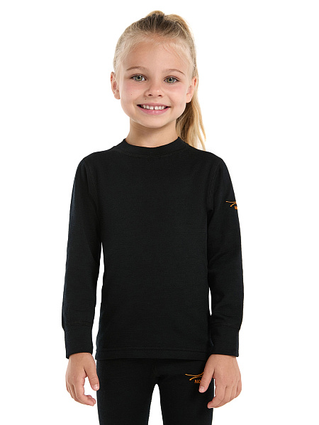 Термофутболка детская для девочек с длинным рукавом серии ACTIVE KIDS, двухслойное термобелье, фото 1