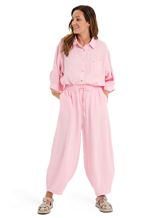Брюки женские серии LINEN, цвет нежно-розовый, фото 1