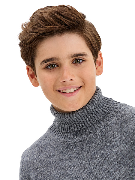 Свитер Merino Base детский для мальчиков-подростков, цвет гранит, фото 3