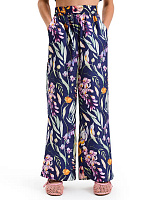 Брюки SILK для девочки прямые Паттерн Spring Garden