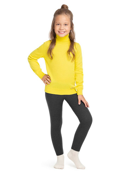 Гамаши детские из 100% шерсти мериносов, цвет темно-серый, фото 1