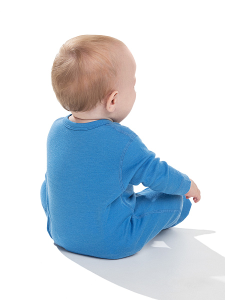 Комбинезон детский серии SOFT Woolmark, цвет голубой, фото 4