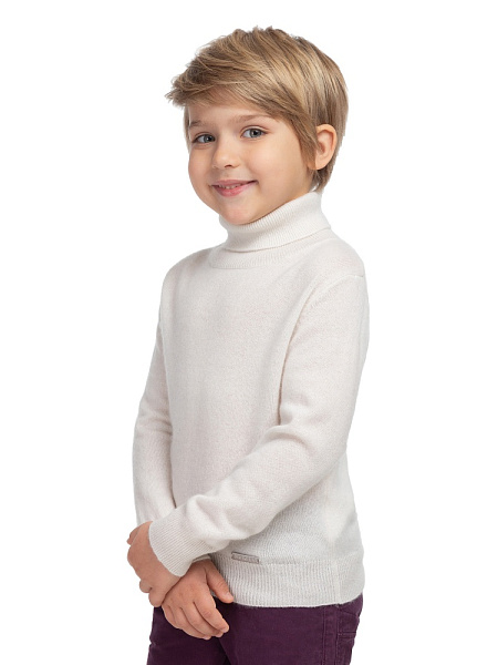 Свитер Cashmere детский для мальчика с высоким воротом, фото 3