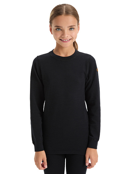 Термофутболка для девочек - подростков серии ACTIVE KIDS, цвет черный, фото 2