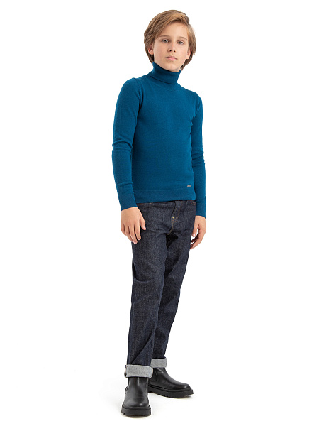 Свитер Cash Touch детский для мальчиков, цвет сине-зеленый, фото 4