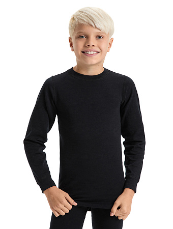 Термофутболка для мальчиков - подростков серии ACTIVE KIDS, цвет черный, фото 1