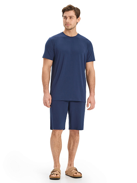 Футболка мужская серии Bamboo, цвет темно-синий, фото 5