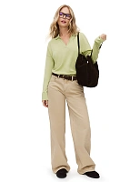 Джемпер-поло женский Бледно-зеленый