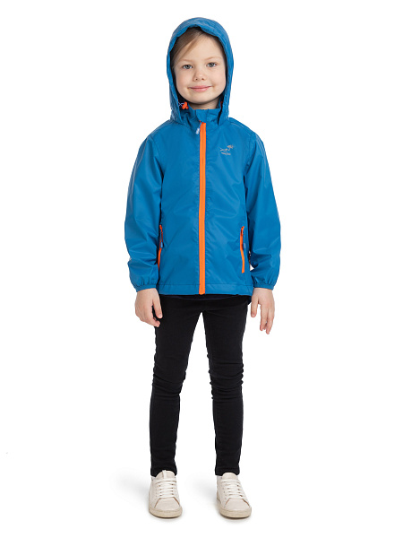 Ультралегкая куртка-ветровка для девочек из мембраны, цвет лайм неон, фото 3