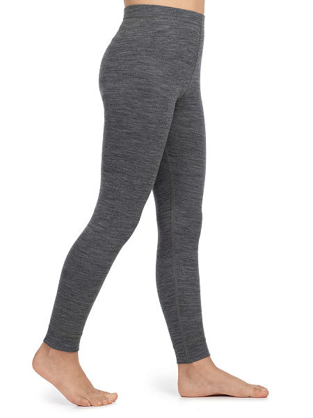 Термолеггинсы детские для девочек серии SOFT, цвет серый меланж, фото 2