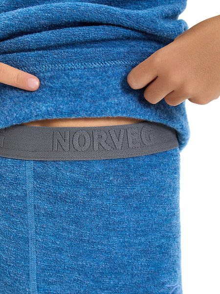 Термобелье фуфайка детская для мальчиков серии "-60°C", цвет джинс меланж, фото 6