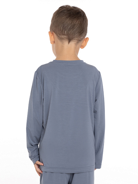 Лонгслив Bamboo для мальчика-подростка, цвет серый, фото 4